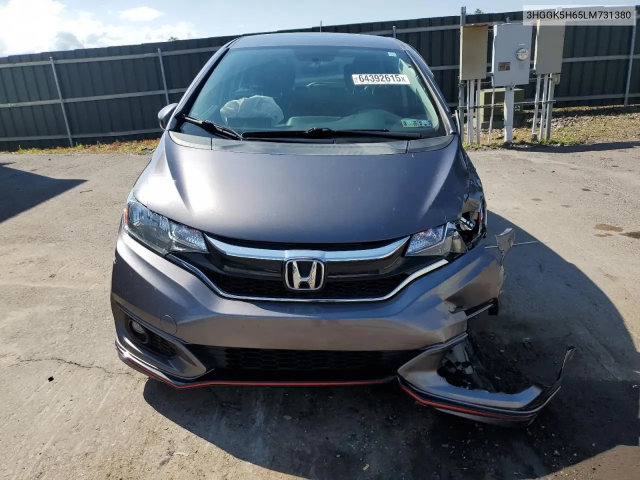 2020 Honda Fit Sport VIN: 3HGGK5H65LM731380 Lot: 64392615
