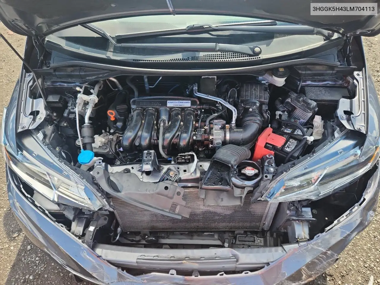 2020 Honda Fit Lx VIN: 3HGGK5H43LM704113 Lot: 64664215