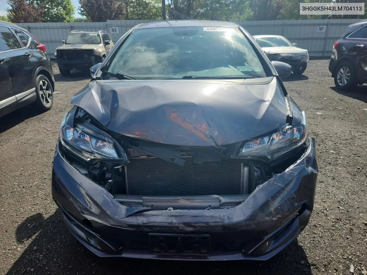 2020 Honda Fit Lx VIN: 3HGGK5H43LM704113 Lot: 64664215