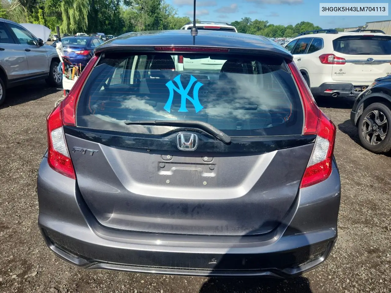 2020 Honda Fit Lx VIN: 3HGGK5H43LM704113 Lot: 64664215