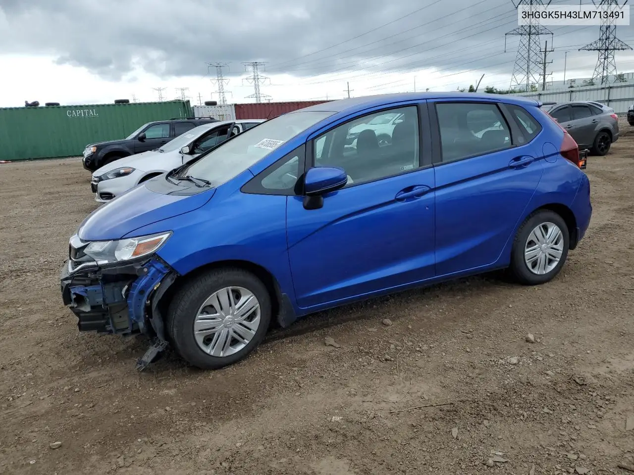 2020 Honda Fit Lx VIN: 3HGGK5H43LM713491 Lot: 64766985