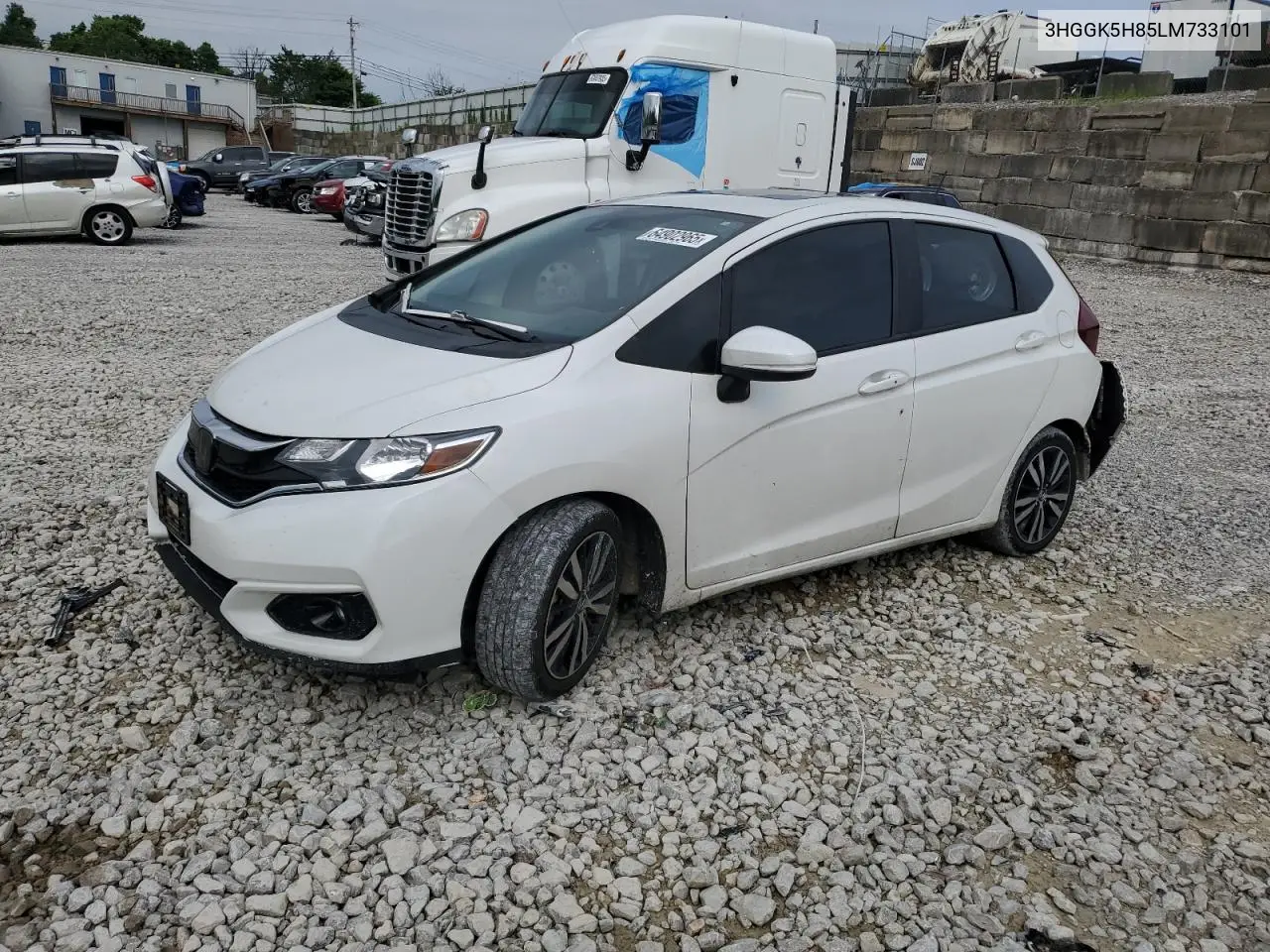 2020 Honda Fit Ex VIN: 3HGGK5H85LM733101 Lot: 64902965