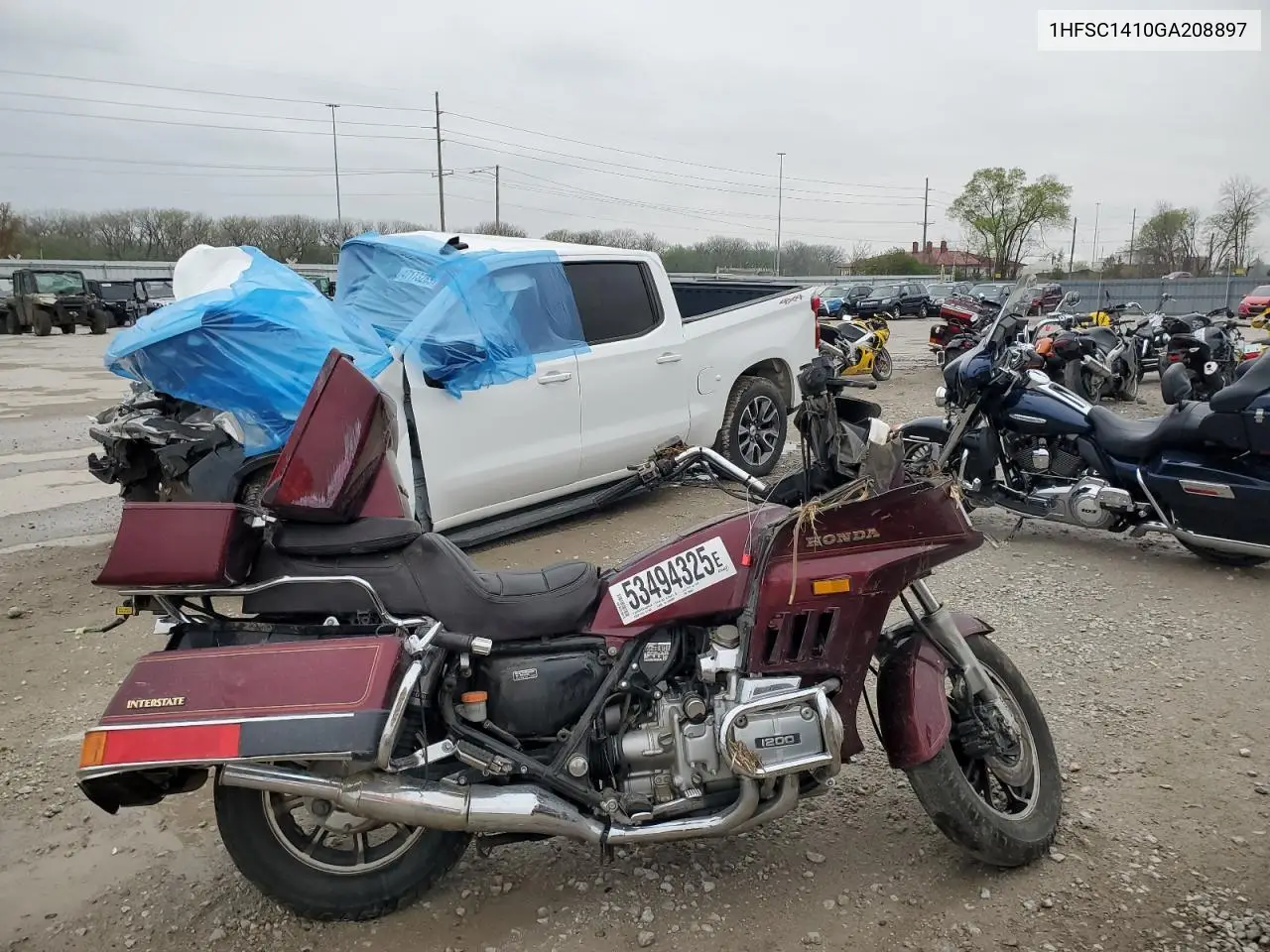 1986 Honda Gl1200 I VIN: 1HFSC1410GA208897 Lot: 53494325