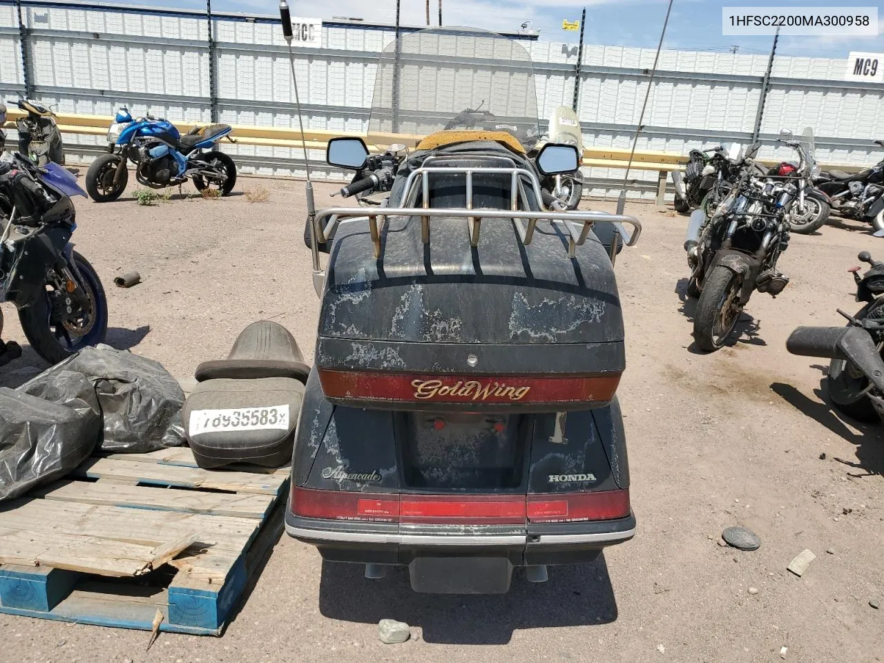 1991 Honda Gl1500 A VIN: 1HFSC2200MA300958 Lot: 55764484