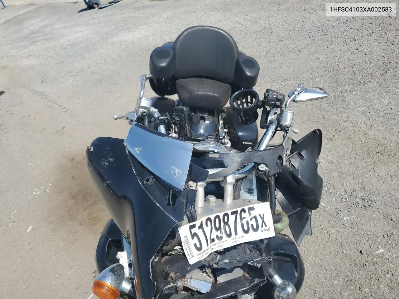 1999 Honda Gl1500 Cf VIN: 1HFSC4103XA002583 Lot: 51298765