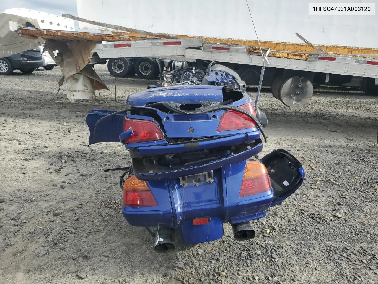 2001 Honda Gl1800 VIN: 1HFSC47031A003120 Lot: 58776635