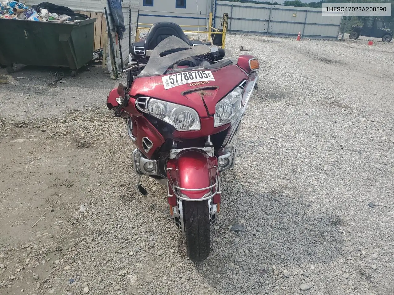 2003 Honda Gl1800 VIN: 1HFSC47023A200590 Lot: 57788705
