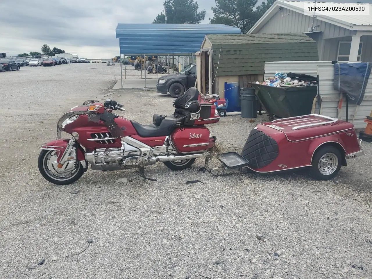 2003 Honda Gl1800 VIN: 1HFSC47023A200590 Lot: 57788705