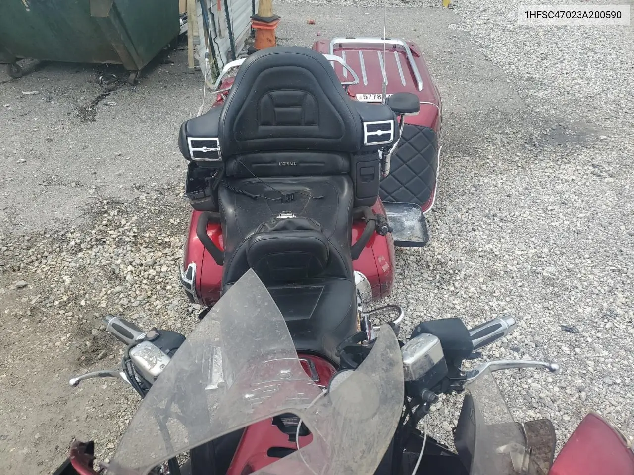2003 Honda Gl1800 VIN: 1HFSC47023A200590 Lot: 57788705