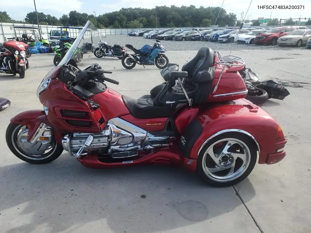 2003 Honda Gl1800 A VIN: 1HFSC47483A200371 Lot: 60911485