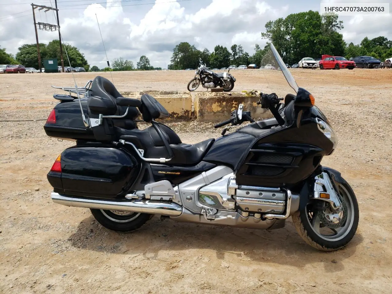 2003 Honda Gl1800 VIN: 1HFSC47073A200763 Lot: 61077655
