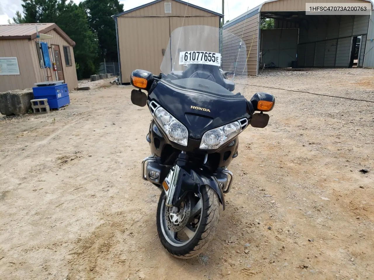 2003 Honda Gl1800 VIN: 1HFSC47073A200763 Lot: 61077655