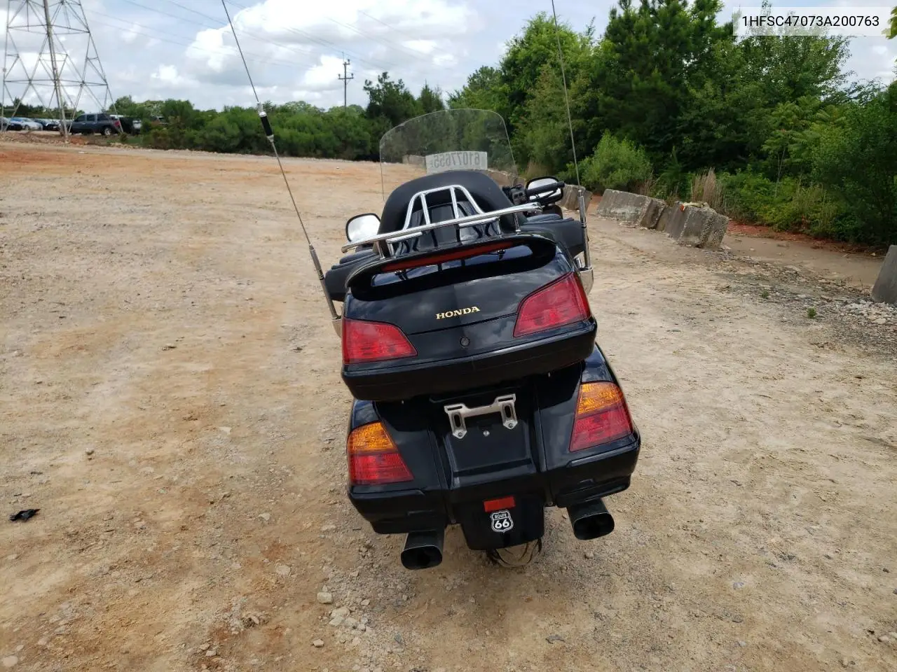 2003 Honda Gl1800 VIN: 1HFSC47073A200763 Lot: 61077655