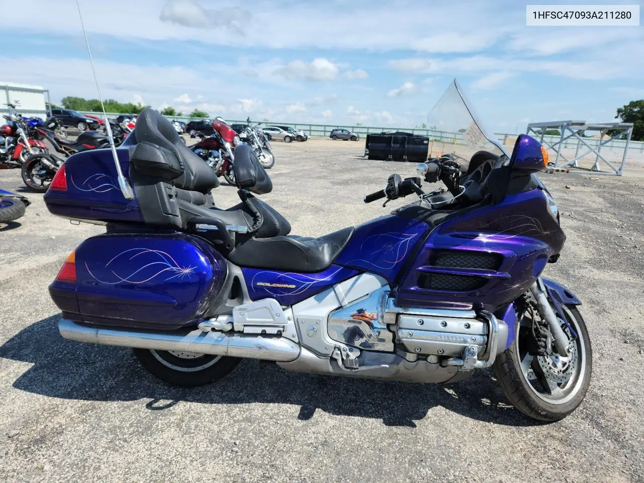 2003 Honda Gl1800 VIN: 1HFSC47093A211280 Lot: 62864385