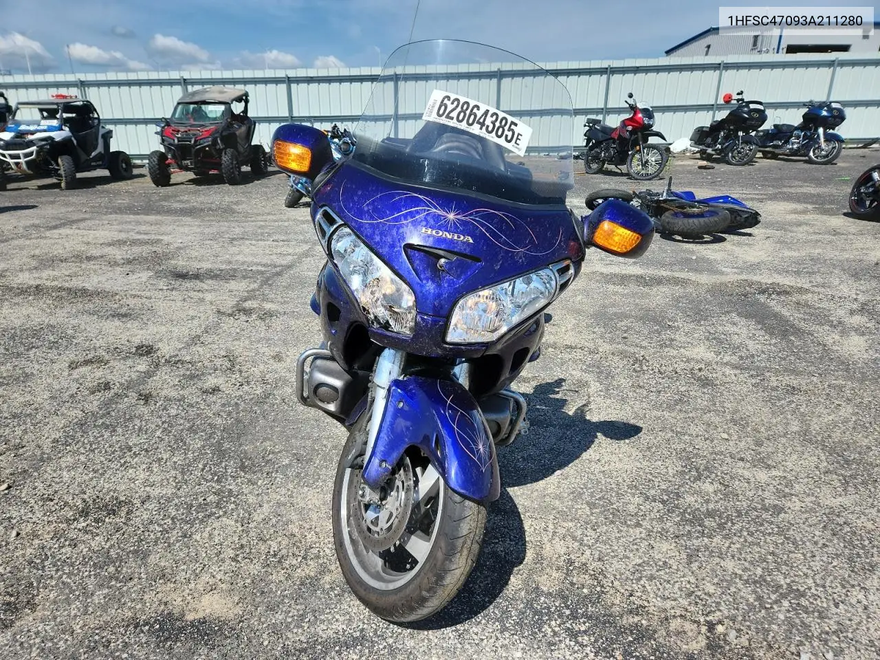 2003 Honda Gl1800 VIN: 1HFSC47093A211280 Lot: 62864385