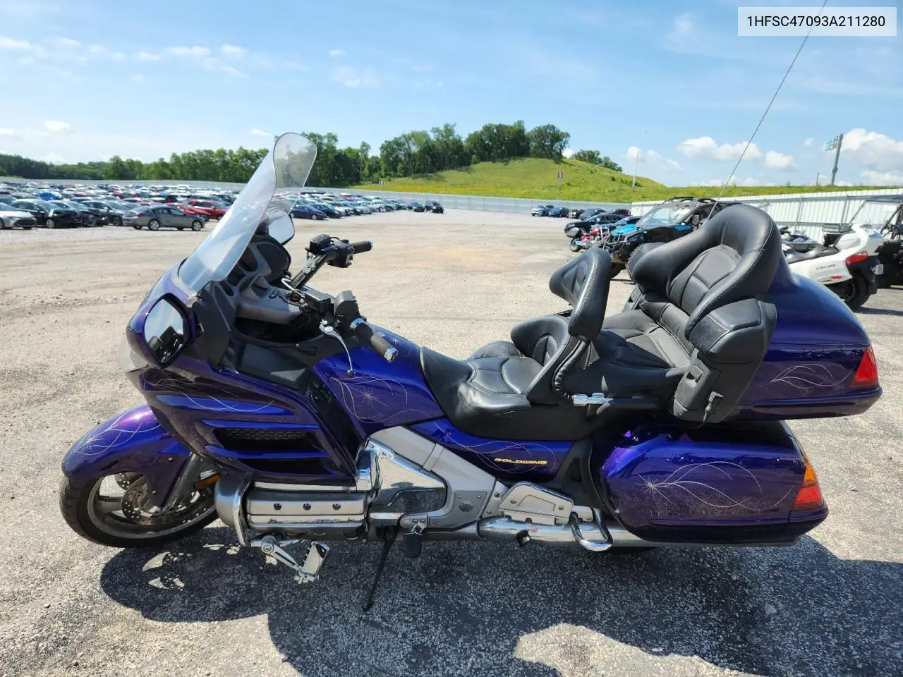 2003 Honda Gl1800 VIN: 1HFSC47093A211280 Lot: 62864385