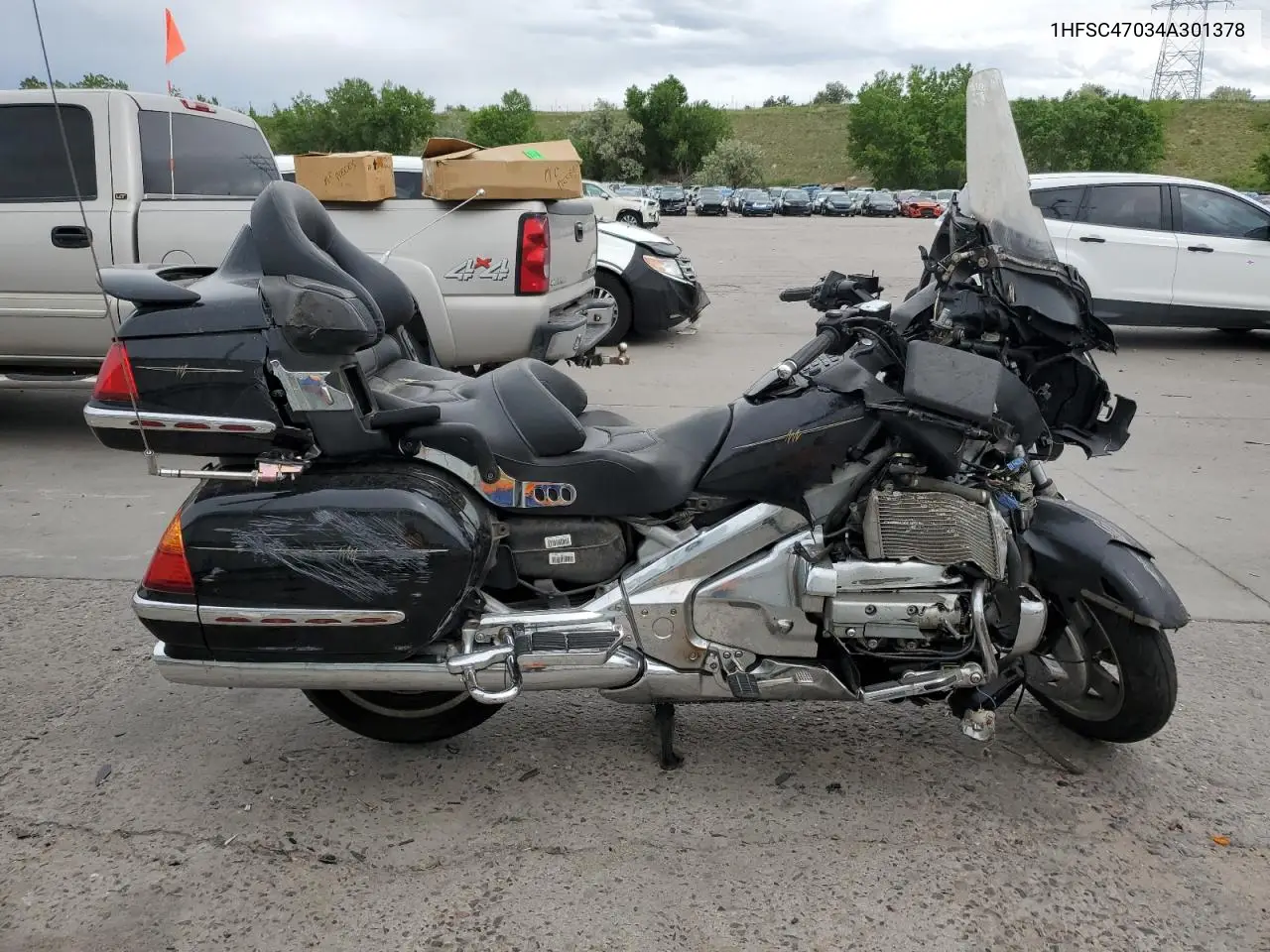 2004 Honda Gl1800 VIN: 1HFSC47034A301378 Lot: 58661865