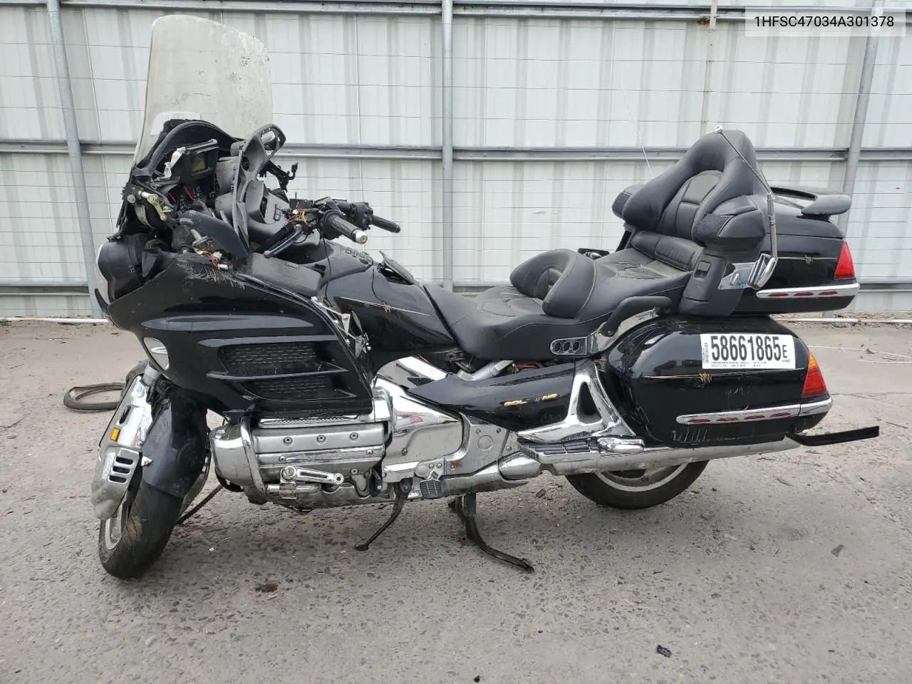 2004 Honda Gl1800 VIN: 1HFSC47034A301378 Lot: 58661865