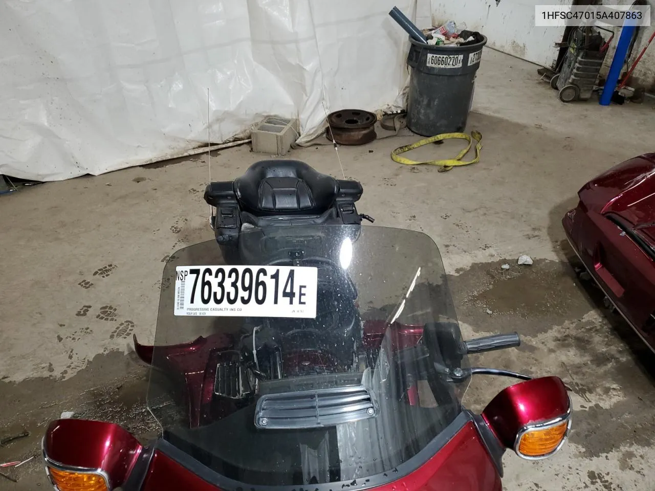 2005 Honda Gl1800 VIN: 1HFSC47015A407863 Lot: 76339614