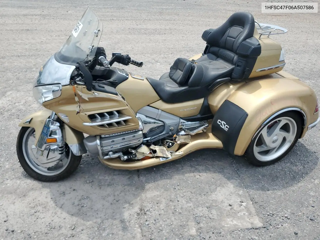 2006 Honda Gl1800 VIN: 1HFSC47F06A507586 Lot: 63045545