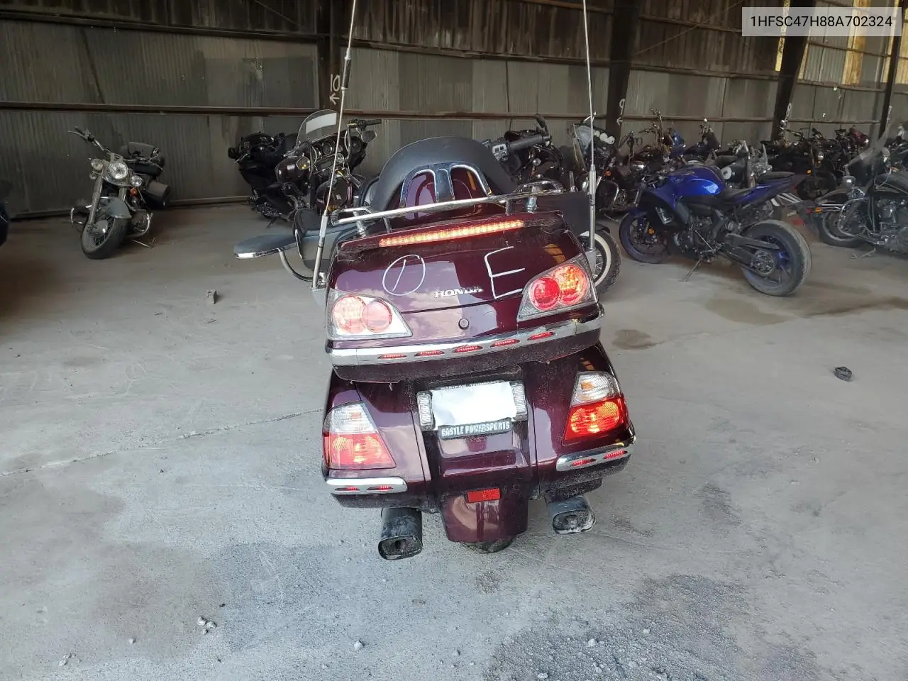 2008 Honda Gl1800 VIN: 1HFSC47H88A702324 Lot: 57288085