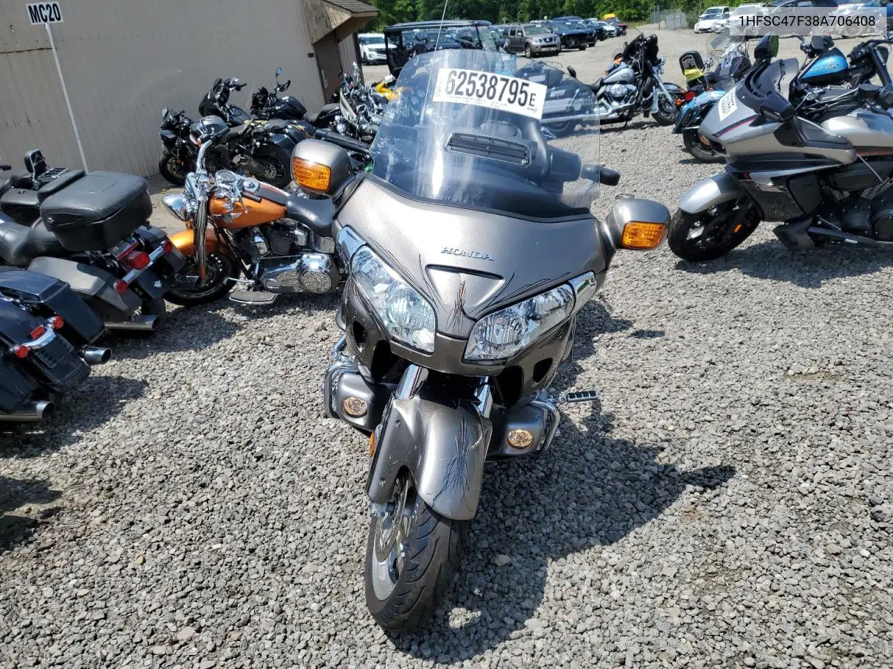 2008 Honda Gl1800 VIN: 1HFSC47F38A706408 Lot: 62538795