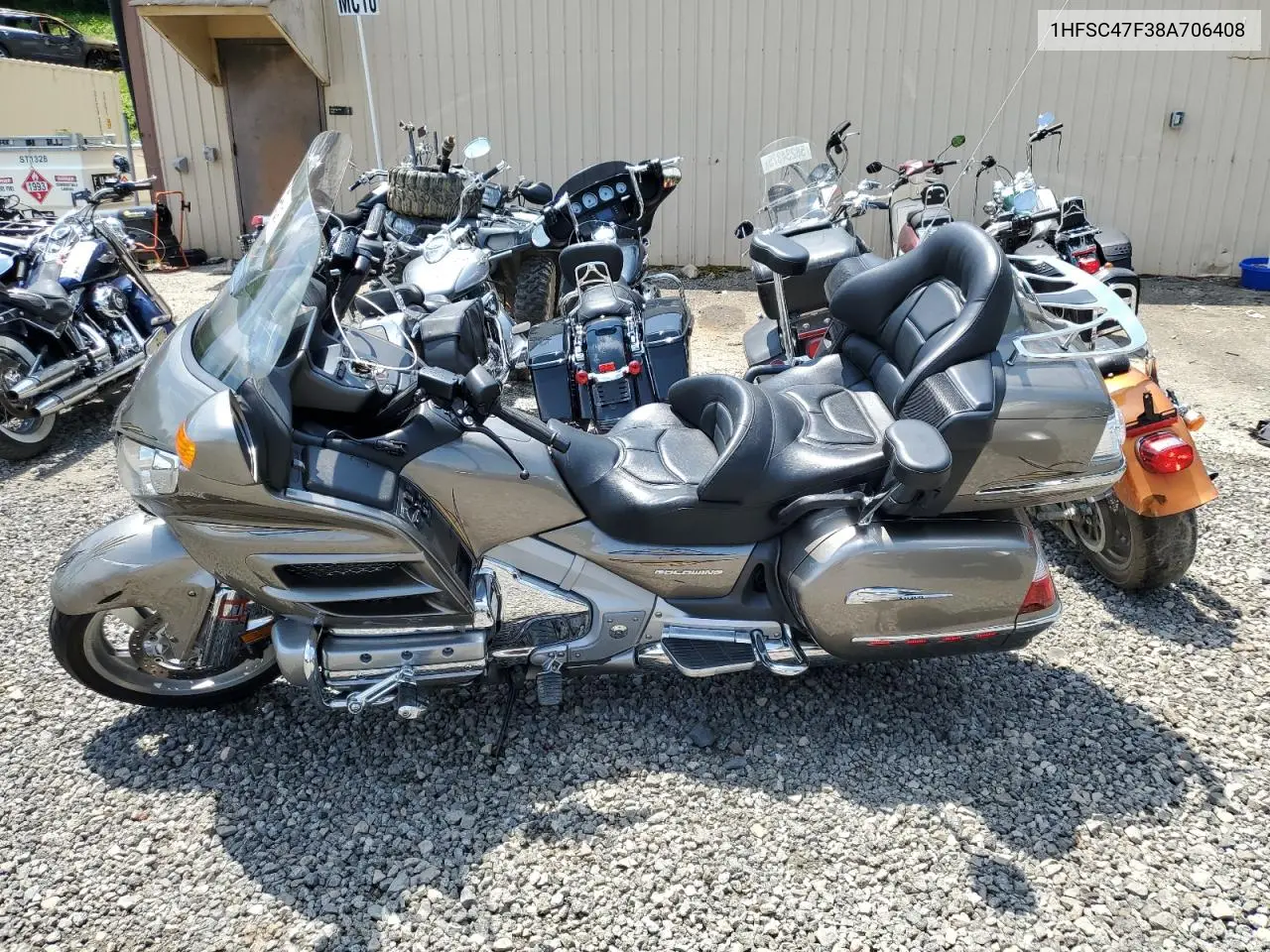 2008 Honda Gl1800 VIN: 1HFSC47F38A706408 Lot: 62538795