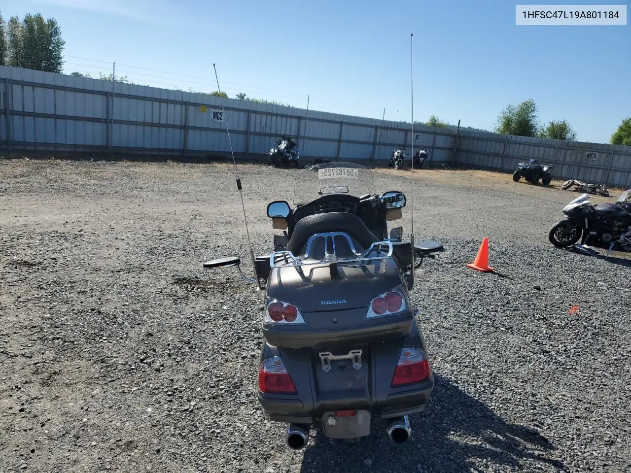 2009 Honda Gl1800 Abs VIN: 1HFSC47L19A801184 Lot: 58782725
