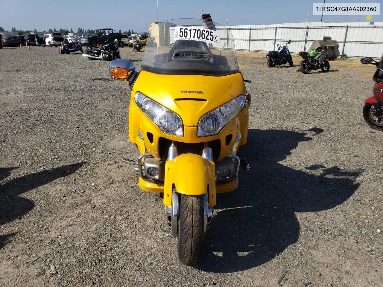 2010 Honda Gl1800 VIN: 1HFSC47G8AA902360 Lot: 56170625