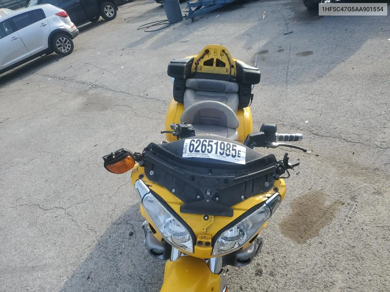 2010 Honda Gl1800 VIN: 1HFSC47G5AA901554 Lot: 62651985