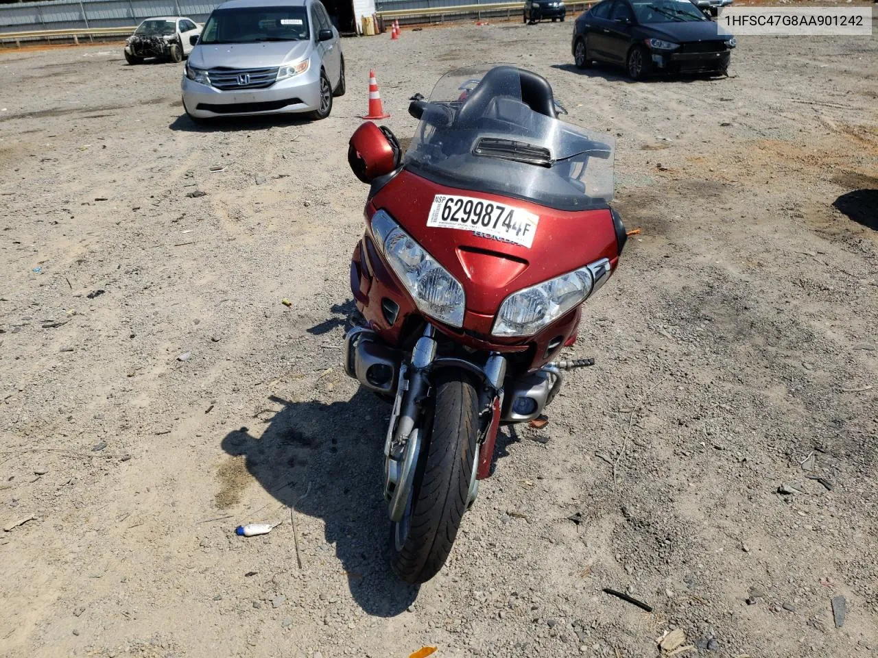 2010 Honda Gl1800 VIN: 1HFSC47G8AA901242 Lot: 62998744