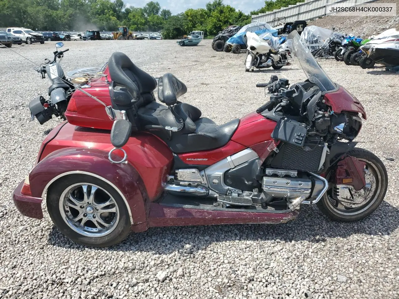 2012 Honda Gl1800 VIN: JH2SC68H4CK000337 Lot: 63033275