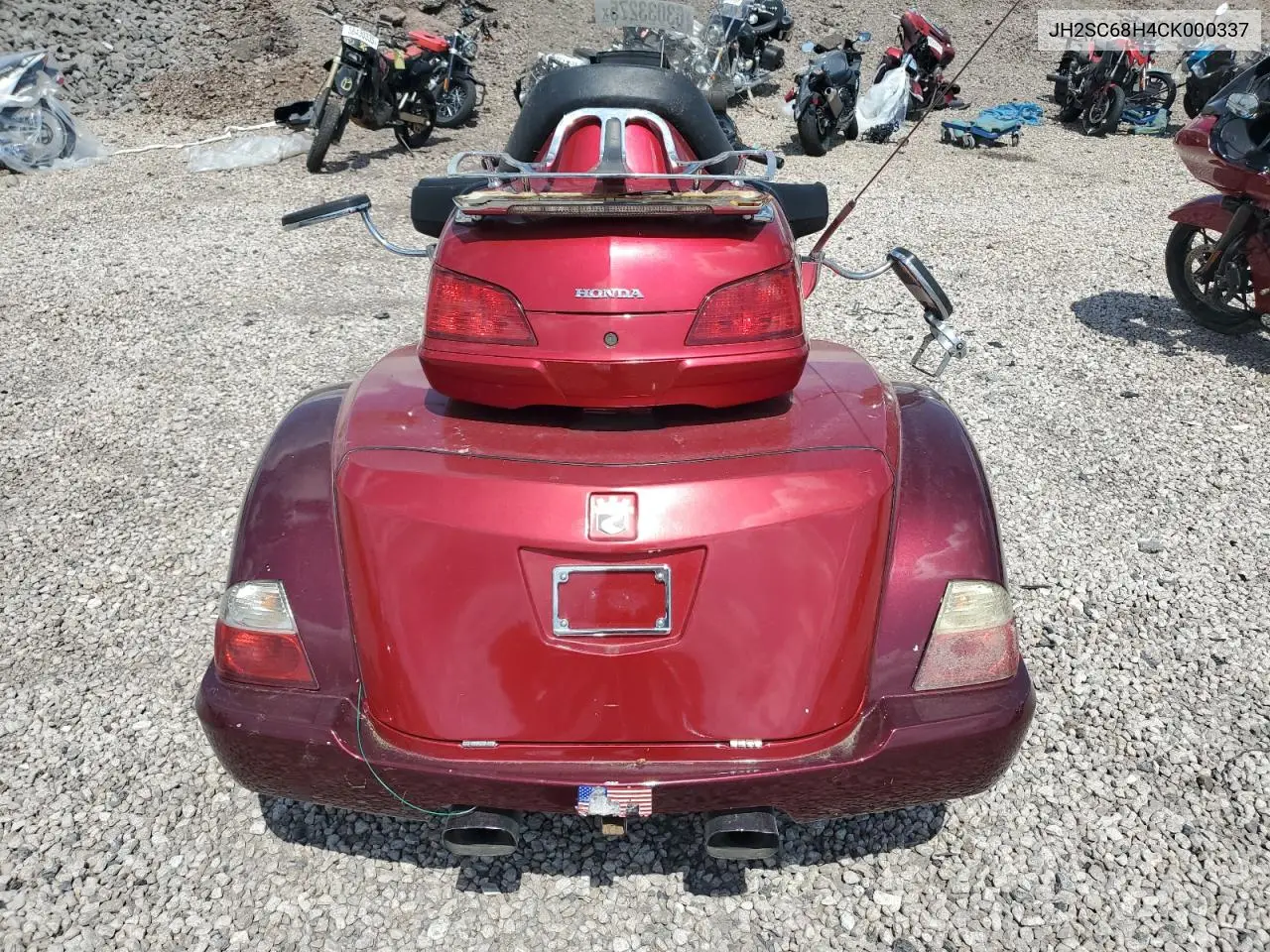 2012 Honda Gl1800 VIN: JH2SC68H4CK000337 Lot: 63033275