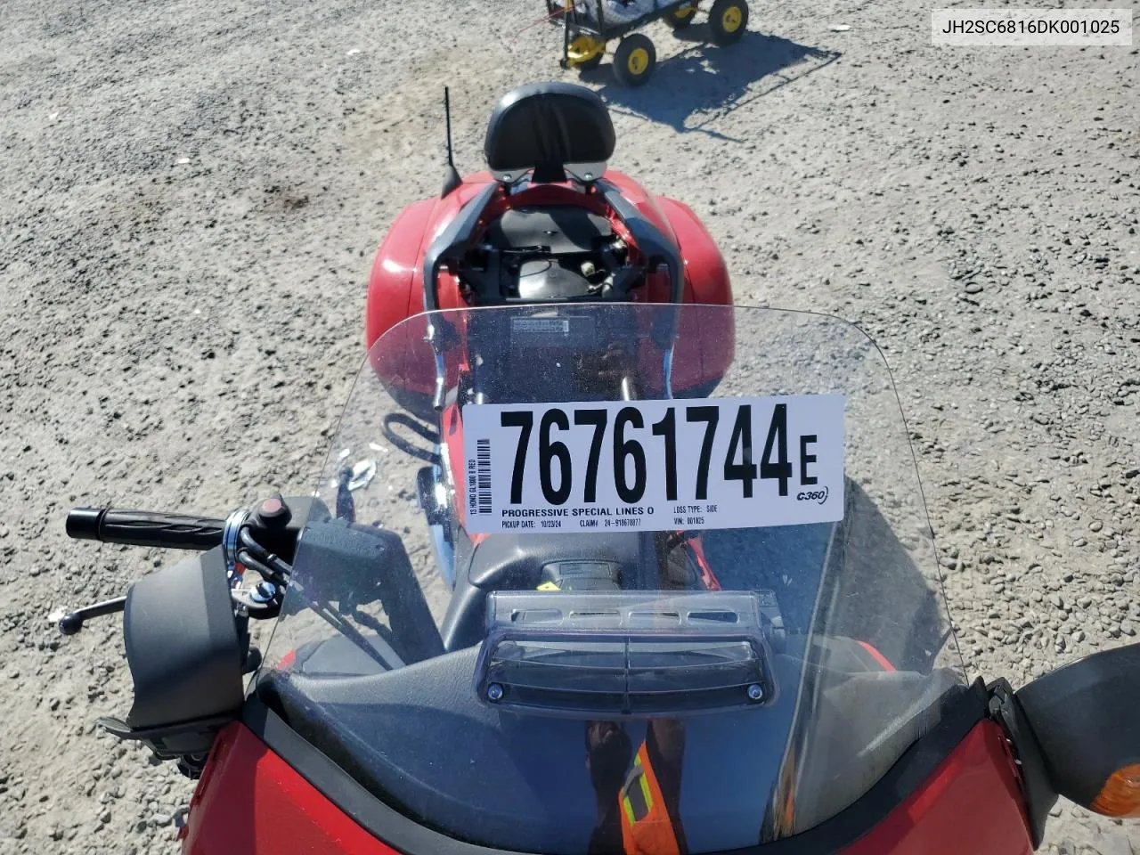 2013 Honda Gl1800 B VIN: JH2SC6816DK001025 Lot: 76761744