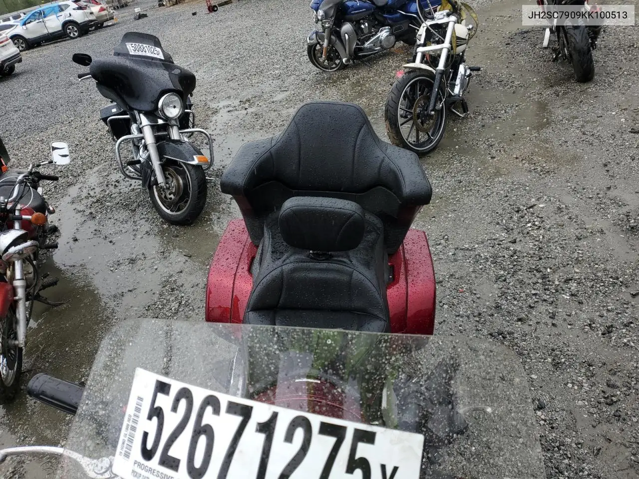 2019 Honda Gl1800 VIN: JH2SC7909KK100513 Lot: 52671275