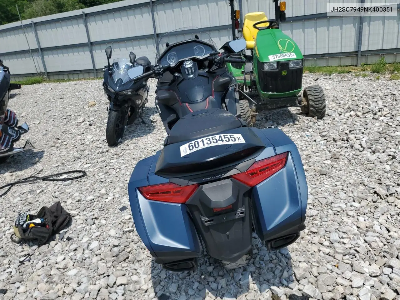 2022 Honda Gl1800 B VIN: JH2SC7949NK400351 Lot: 60135455