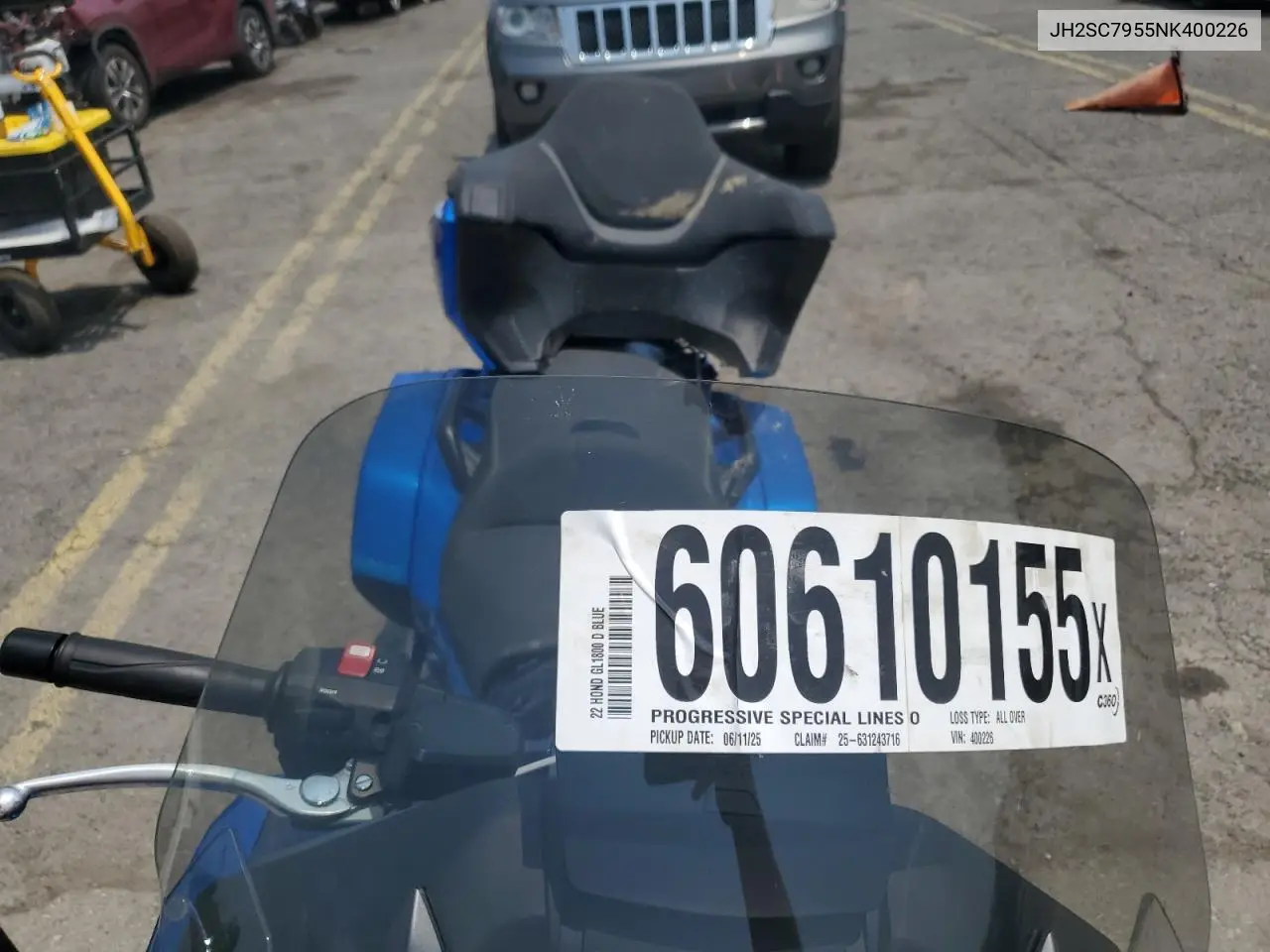 2022 Honda Gl1800 D VIN: JH2SC7955NK400226 Lot: 60610155