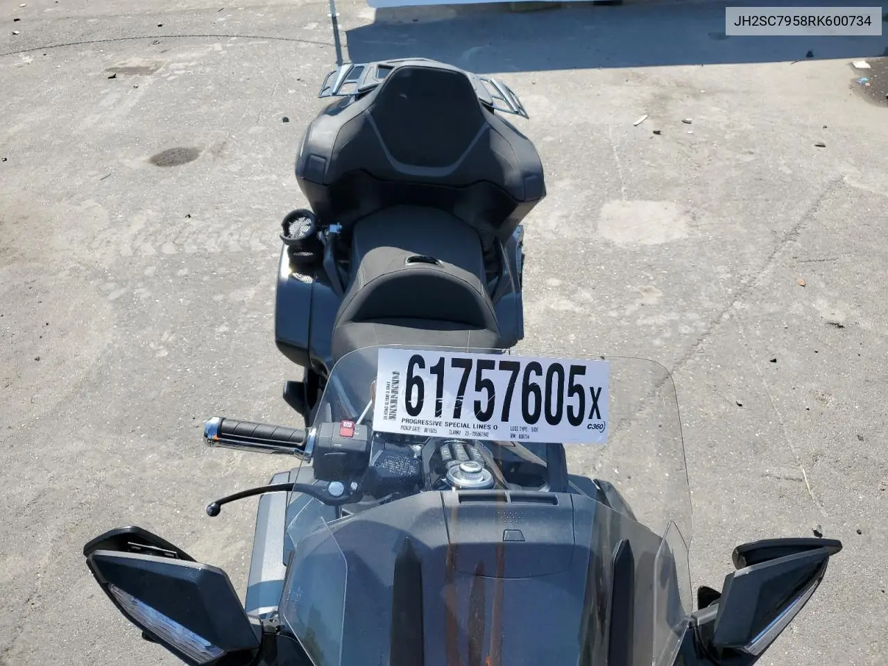 2024 Honda Gl1800 D VIN: JH2SC7958RK600734 Lot: 61757605