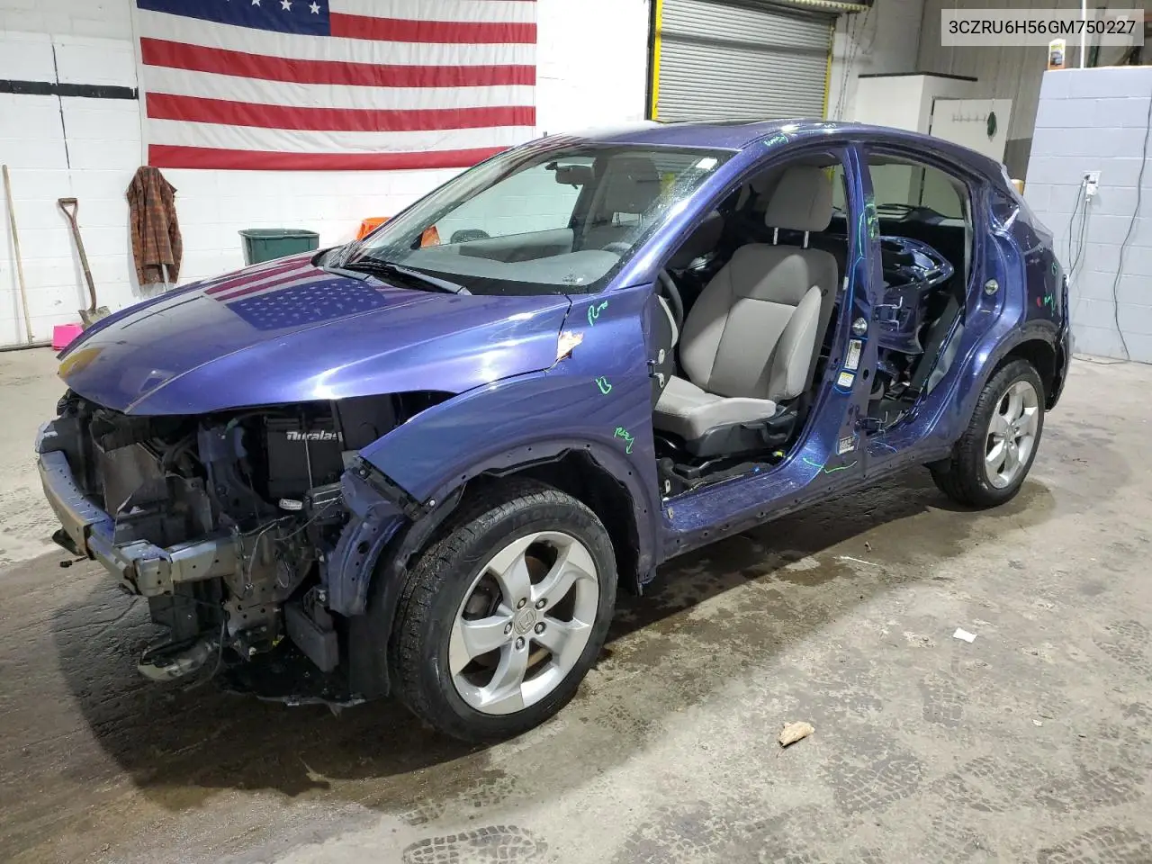 2016 Honda Hr-V Ex VIN: 3CZRU6H56GM750227 Lot: 51740255