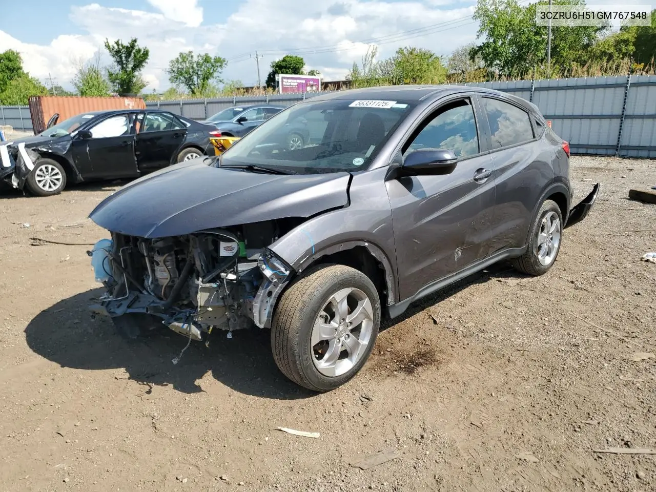 2016 Honda Hr-V Ex VIN: 3CZRU6H51GM767548 Lot: 56331125