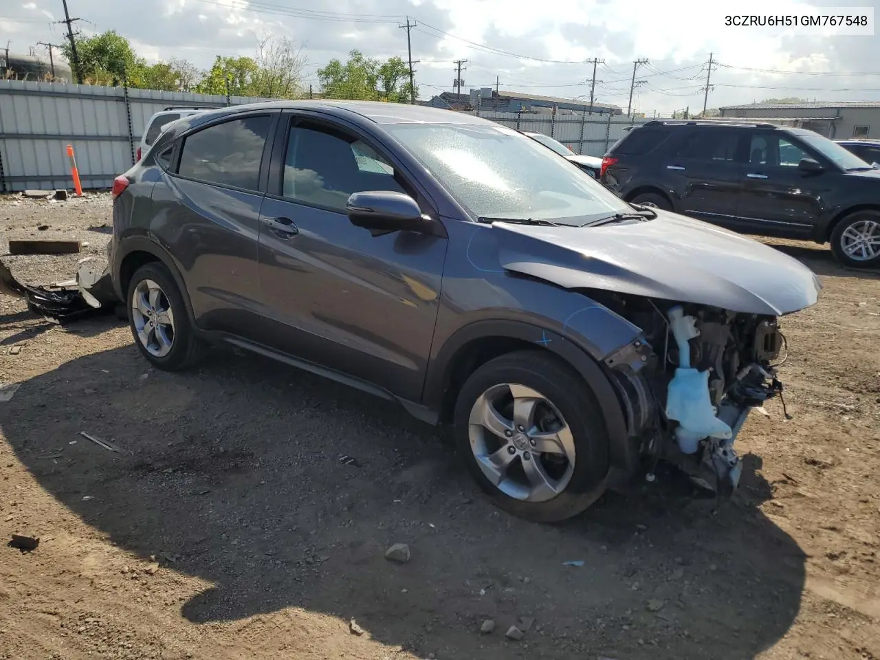 2016 Honda Hr-V Ex VIN: 3CZRU6H51GM767548 Lot: 56331125