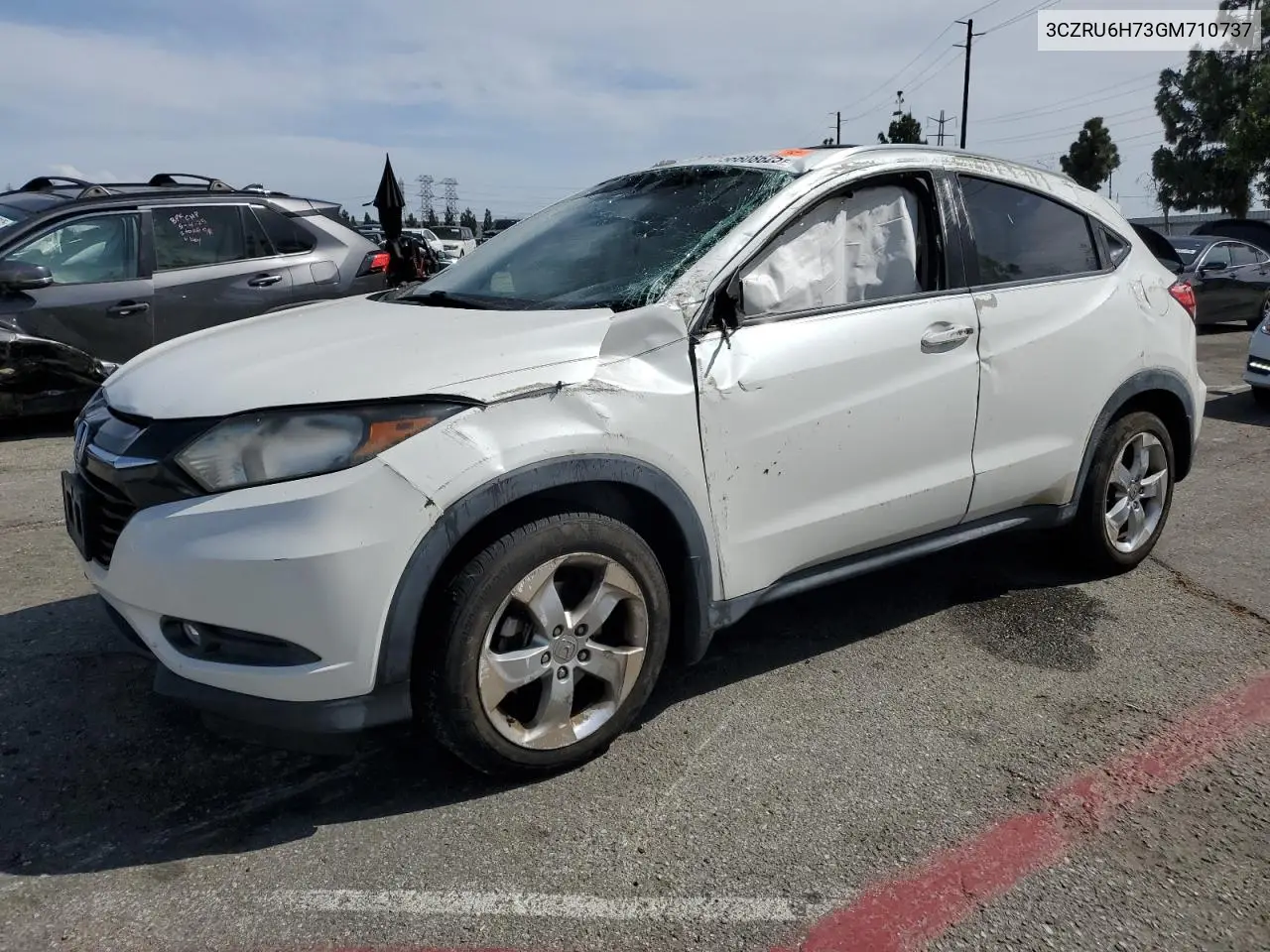 2016 Honda Hr-V Exl VIN: 3CZRU6H73GM710737 Lot: 56608625