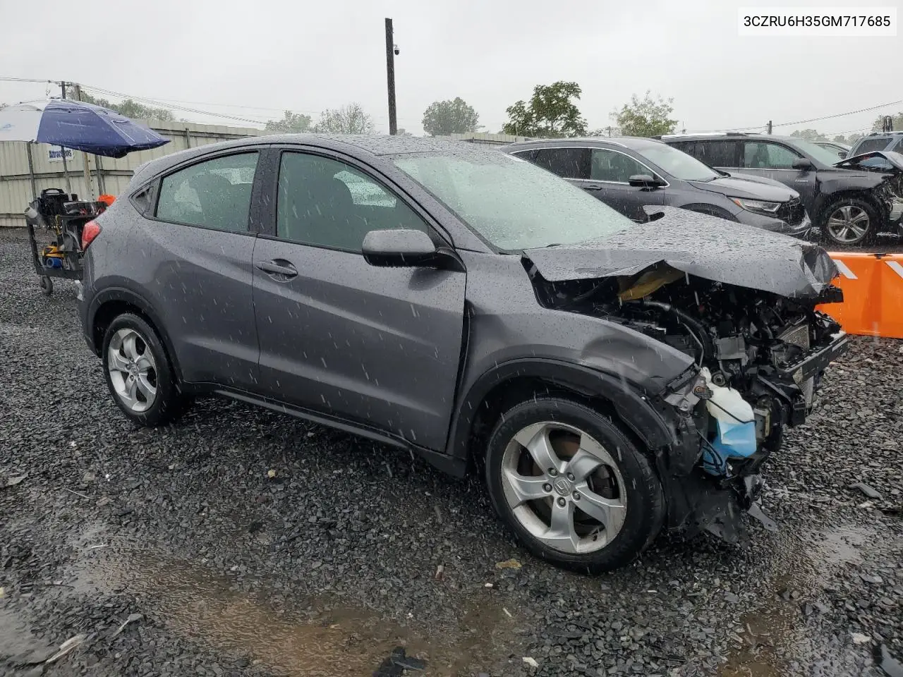 2016 Honda Hr-V Lx VIN: 3CZRU6H35GM717685 Lot: 56775205