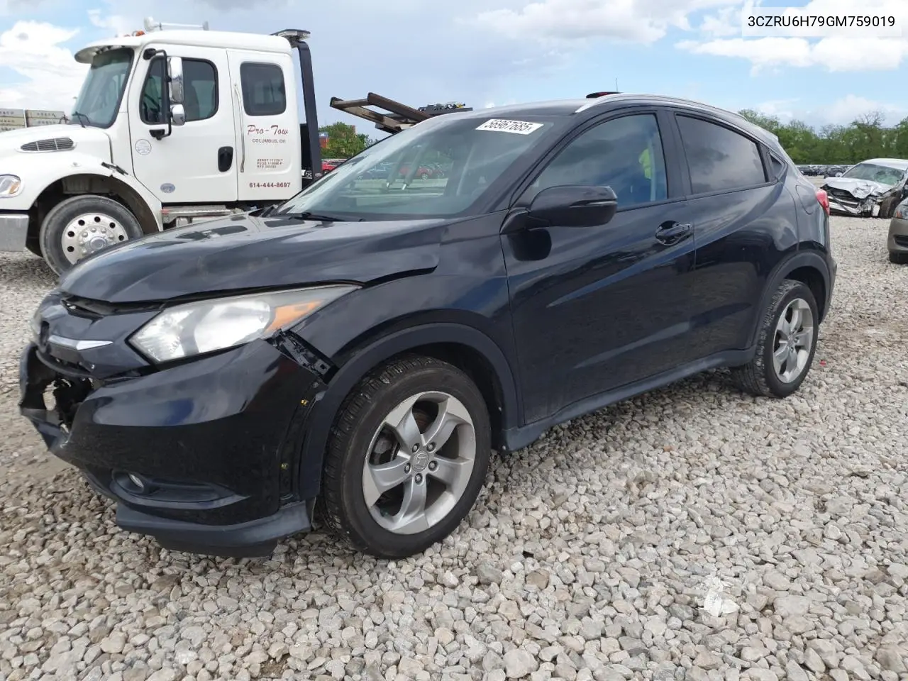 2016 Honda Hr-V Exl VIN: 3CZRU6H79GM759019 Lot: 56967685