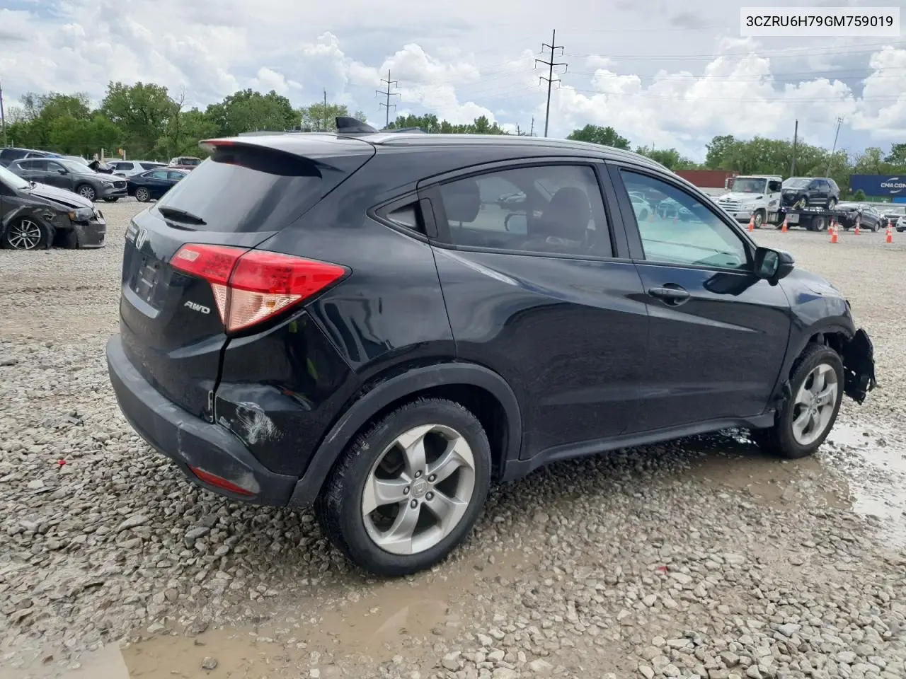 2016 Honda Hr-V Exl VIN: 3CZRU6H79GM759019 Lot: 56967685