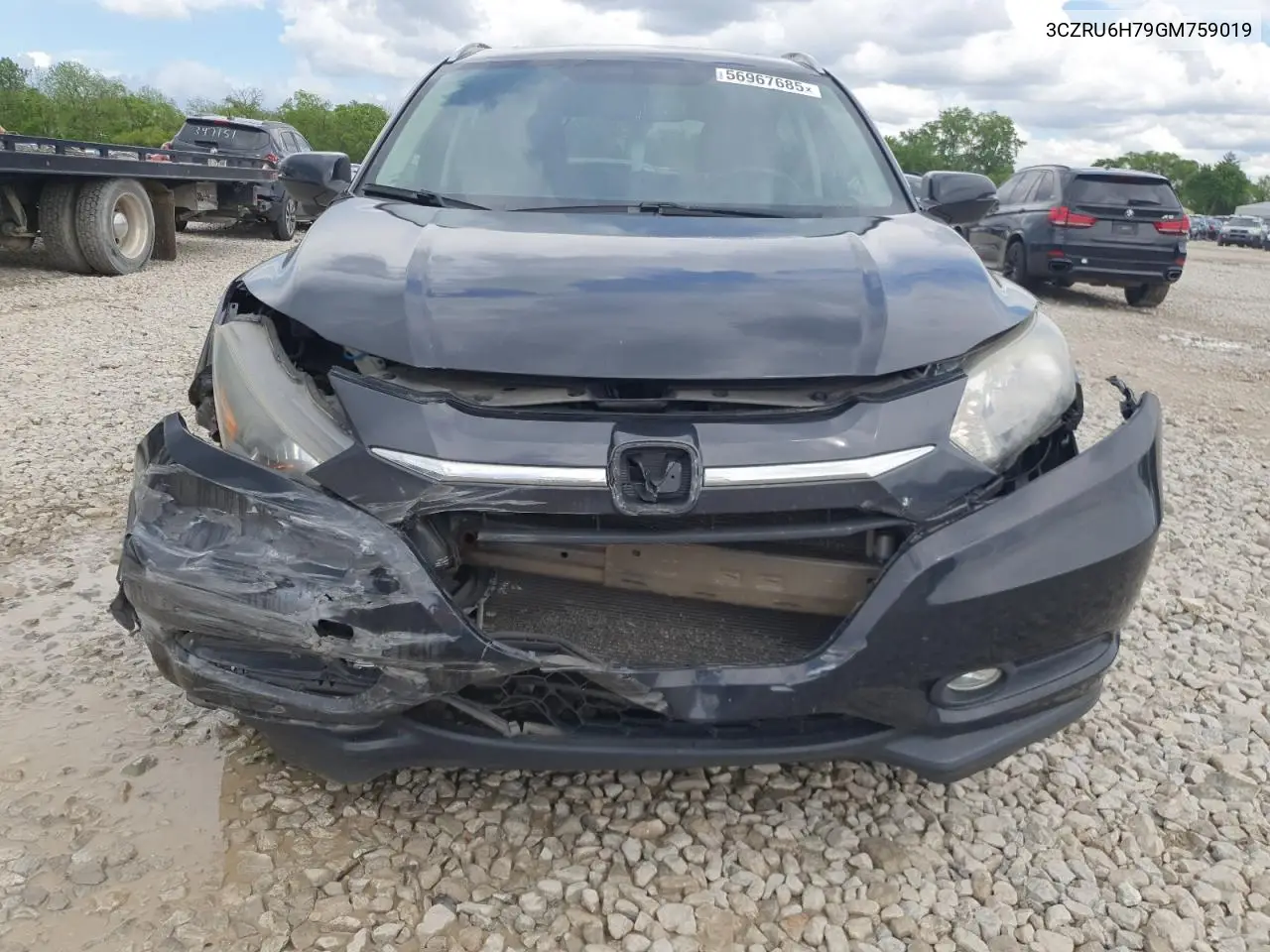 2016 Honda Hr-V Exl VIN: 3CZRU6H79GM759019 Lot: 56967685