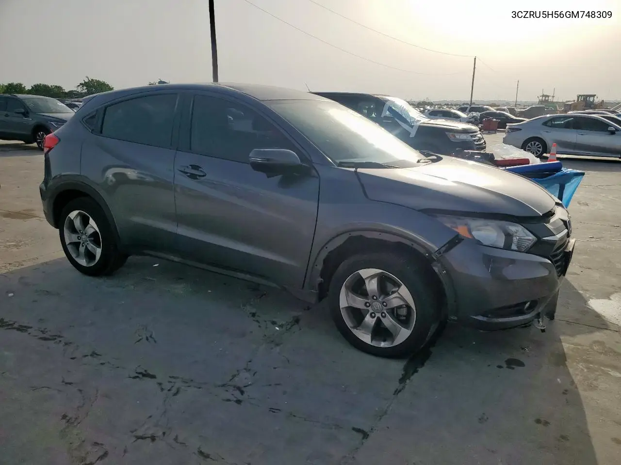 2016 Honda Hr-V Ex VIN: 3CZRU5H56GM748309 Lot: 56988555