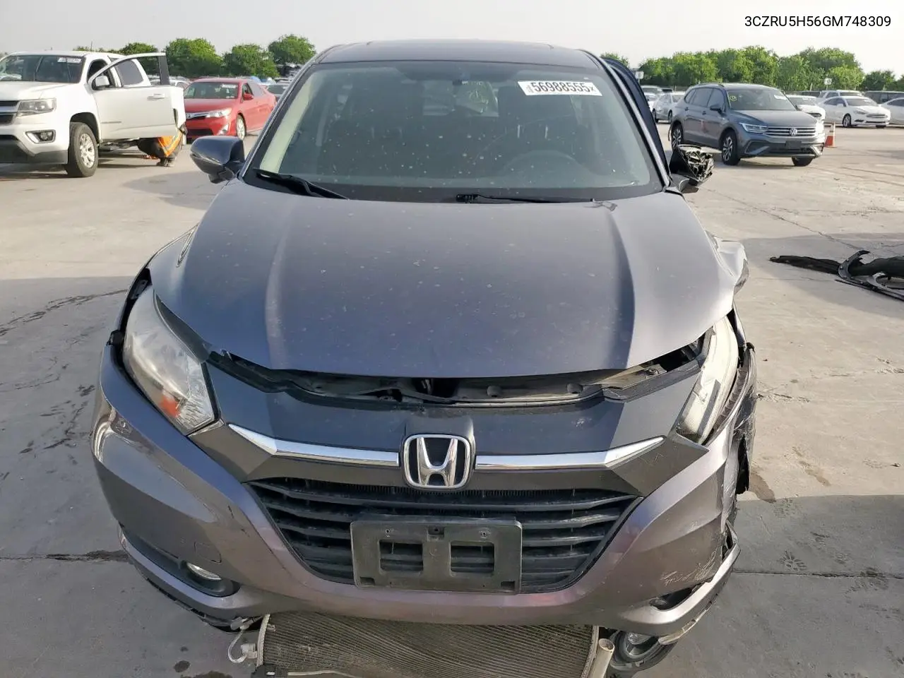 2016 Honda Hr-V Ex VIN: 3CZRU5H56GM748309 Lot: 56988555