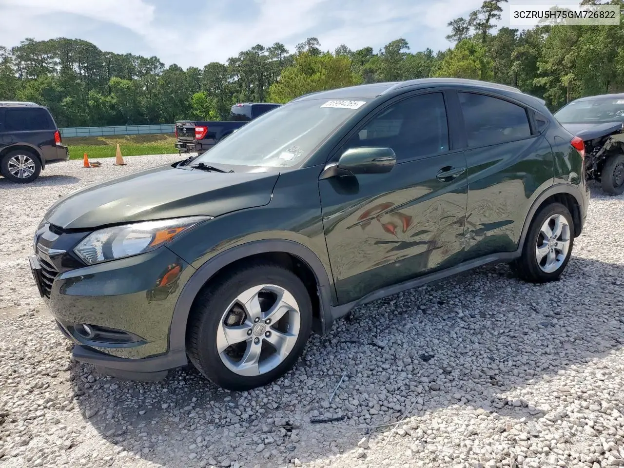 2016 Honda Hr-V Exl VIN: 3CZRU5H75GM726822 Lot: 56994265