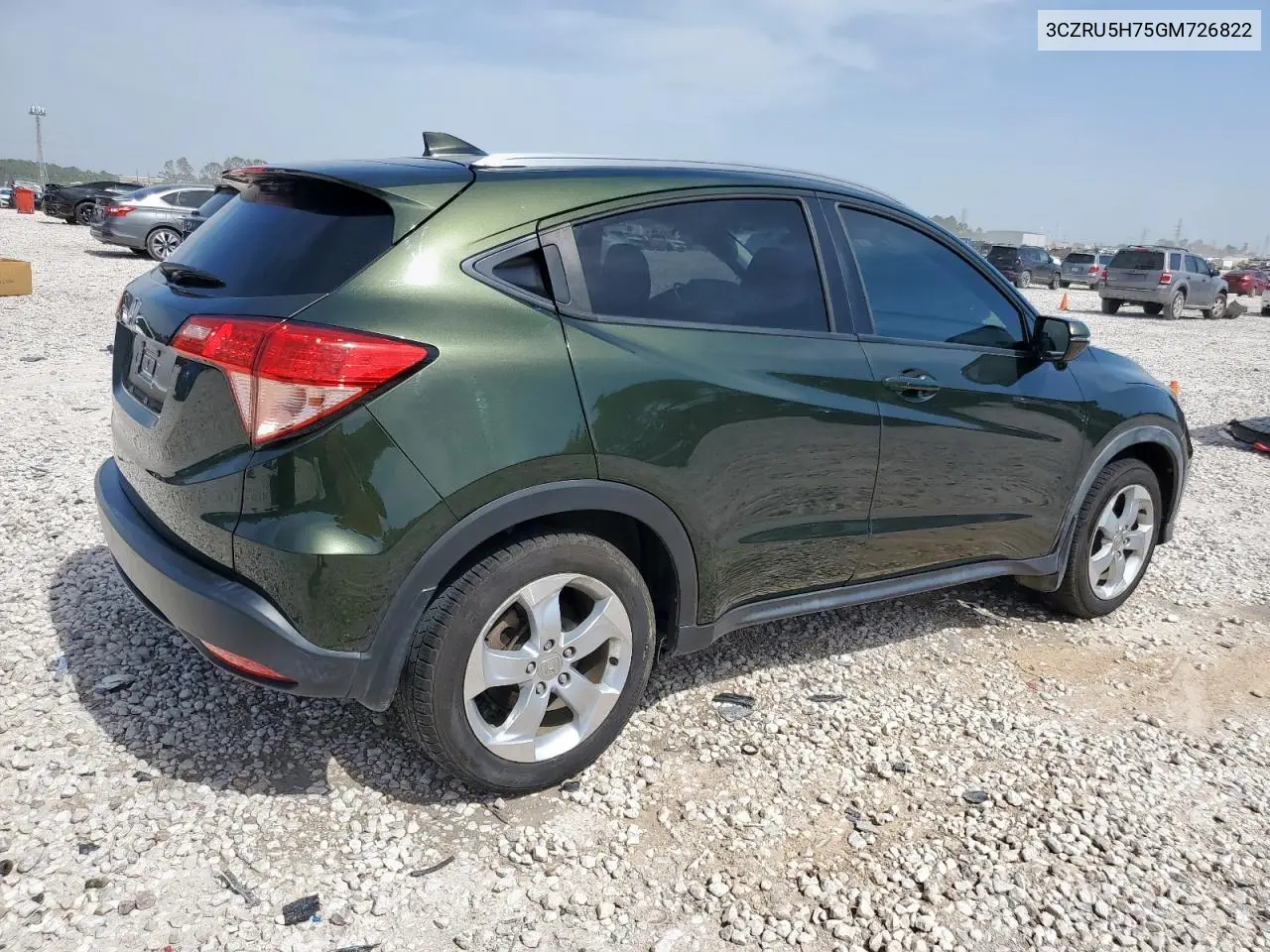 2016 Honda Hr-V Exl VIN: 3CZRU5H75GM726822 Lot: 56994265